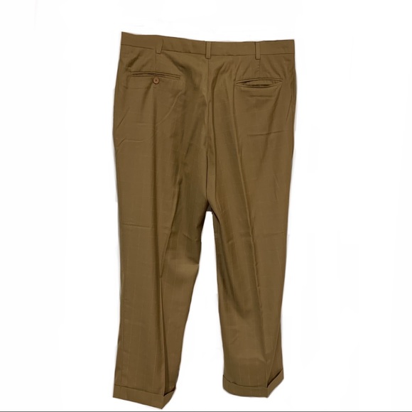 🌻Rafael Caramel Double Pleated (Summer) cuffed Pants Size 38 (Bundle 3 for $12) - Picture 6 of 15